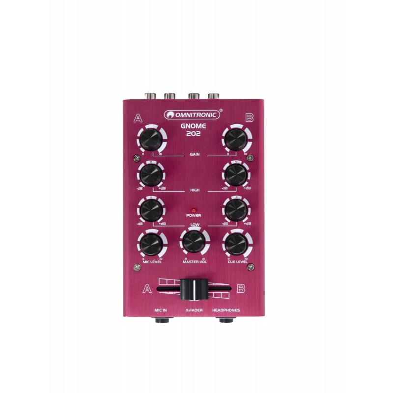 OMNITRONIC GNOME-202 Mini Mixer red